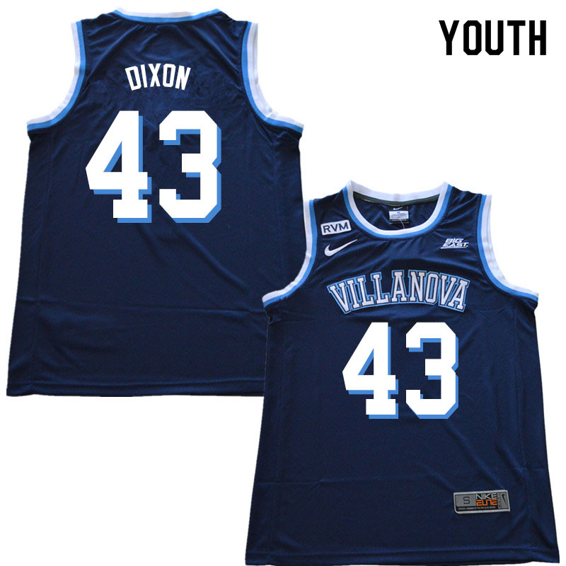 2019 Youth #43 Eric Dixon Villanova Wildcats College Basketball Jerseys Sale-Navy